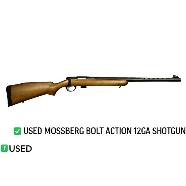 USED MOSSBERG BOLT ACTION 12GA SHOTGUN