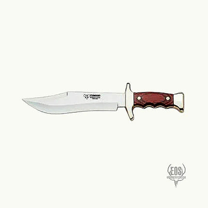 CUDEMAN - BOWIE, 21CM BLADE, RED STAMINA GOLD TRIM HANDLE, W/SHEATH