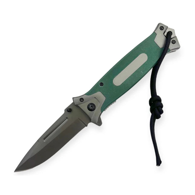 VAN DIEMENS LAND TIGER FOLDING KNIFE - GREEN