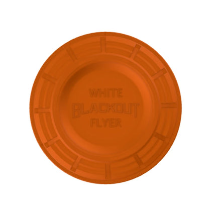 WHITE FLYER BLACKOUT INTERNATIONAL ORANGE TOP 110mm CLAY TARGETS