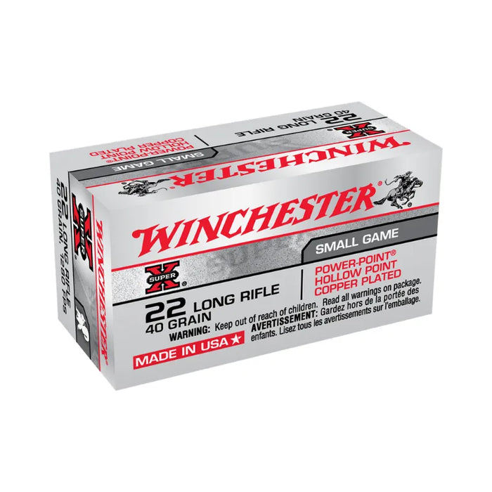 WINCHESTER 22LR 40GR POWERPOINT 50PK EXTREME OUTDOOR SPORTS
