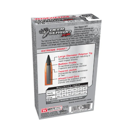 WINCHESTER 6.5 CREEDMOOR 125GR DEER SEASON XP