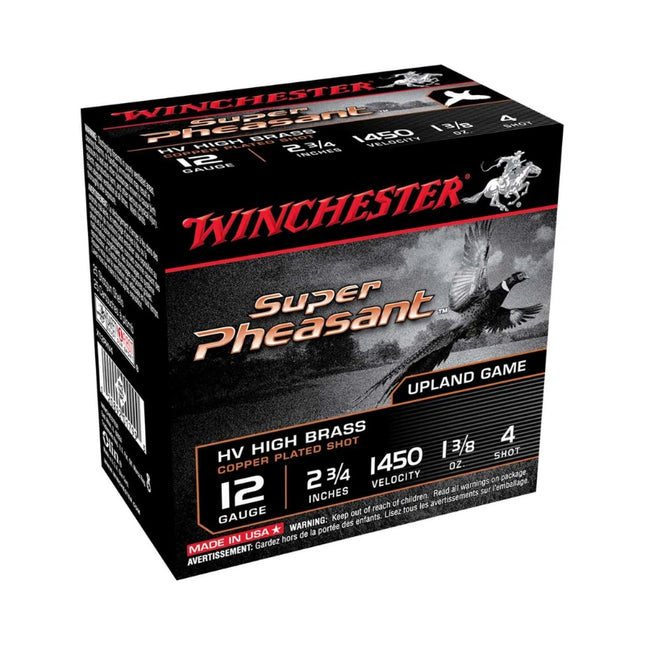 WINCHESTER AMMO 12GA SUPER X PHEASANT #4 2-3/4" 40GM 25 PACK
