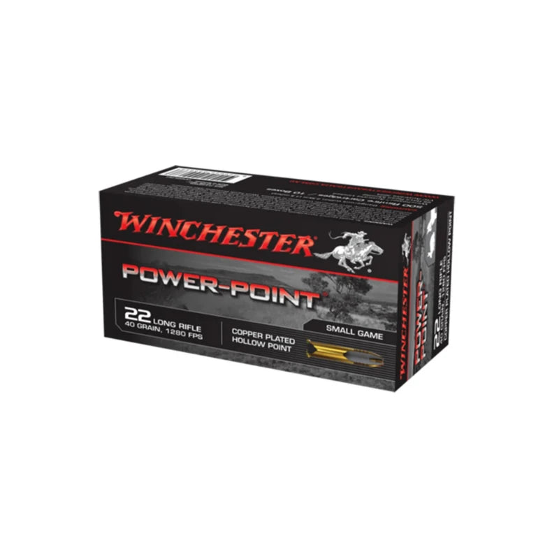 WINCHESTER AMMO 22LR POWER POINT 40GR HP 50PK