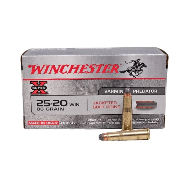 WINCHESTER AMMO 25-20 86GR JSP