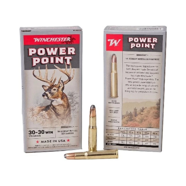 WINCHESTER AMMO 30-30WIN 170GR POWER POINT 20 PACK
