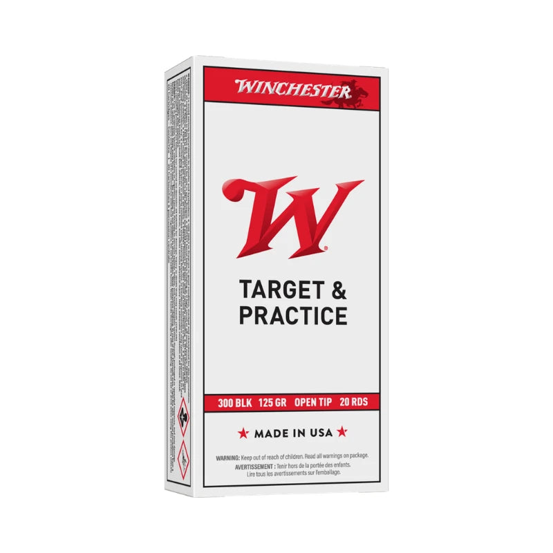 WINCHESTER AMMO 300 BLACKOUT 125GR FMJOT - 20PK