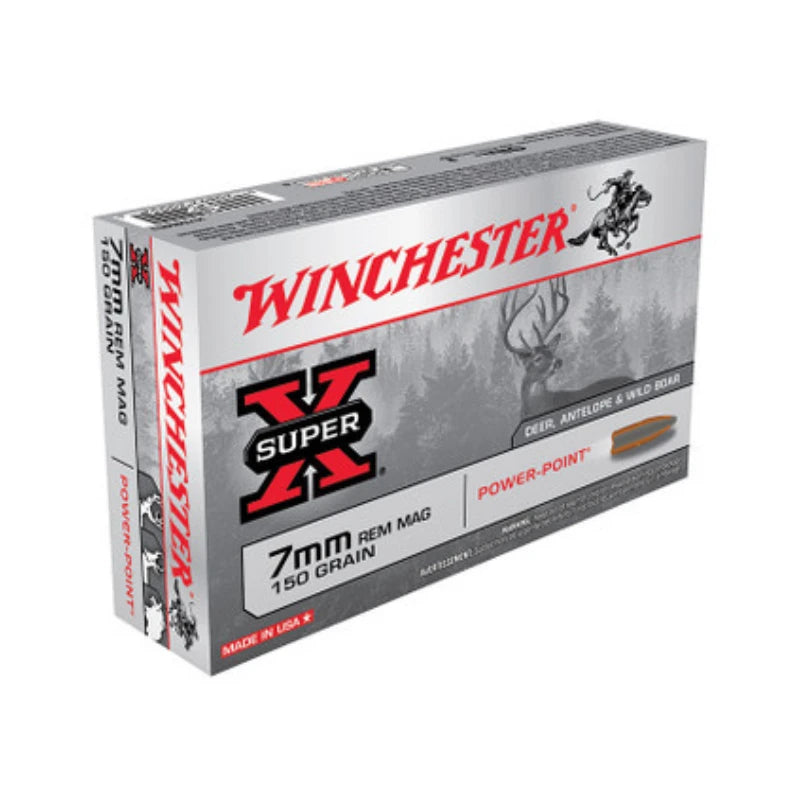 WINCHESTER AMMO SUPER X 7MM REM MAG 150GR PP