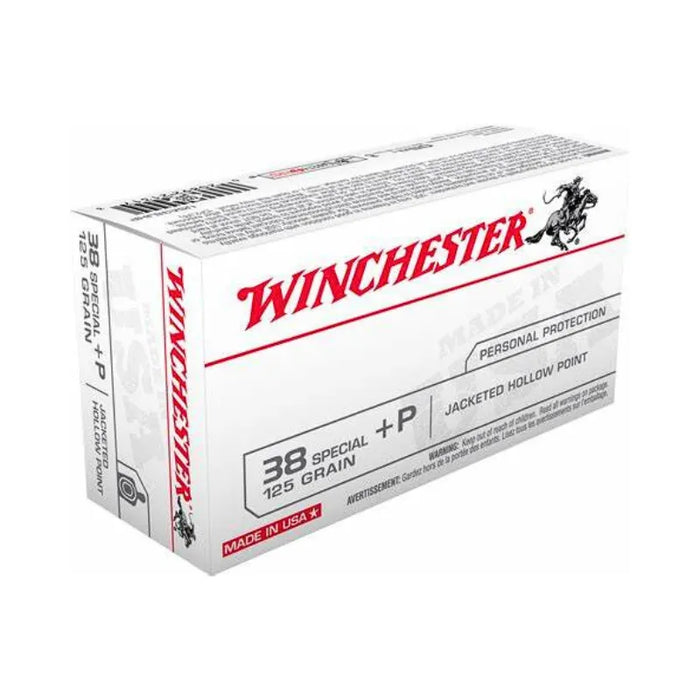 WINCHESTER AMMO USA VALUE PACK 38SP +P 125GR JHP