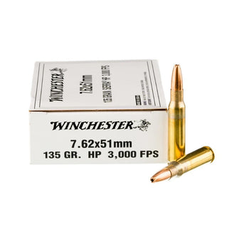 WINCHESTER AMMO 308 ( 7.62 x 51 } 135GR HP