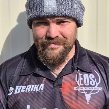 BEANIE - EOS LOGO BLUE/WHITE *2025 MODEL**