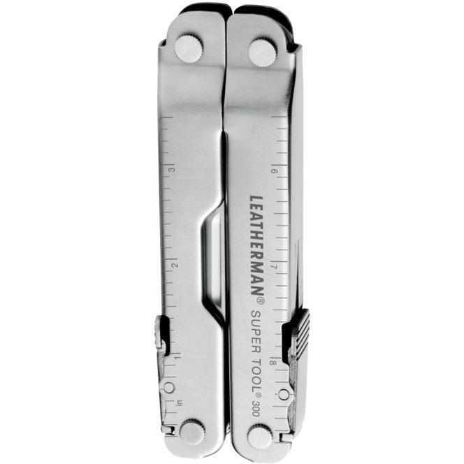 KNIVES - LEATHERMAN SUPER TOOL 300 STAINLESS - NYLON SHEATH EXTREME OUTDOOR SPORTS
