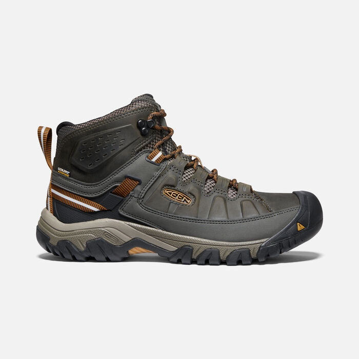 BOOTS & GAITERS - KEEN BOOTS MENS TARGHEE III MID WP BLACK OLIVE GOLDEN BROWN 11/US 10 US EXTREME OUTDOOR SPORTS