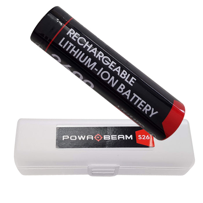 LIGHTING - POWA BEAM 18650, 2600MAH RECHARGEABLE TORCH BATTERY EXTREME OUTDOOR SPORTS