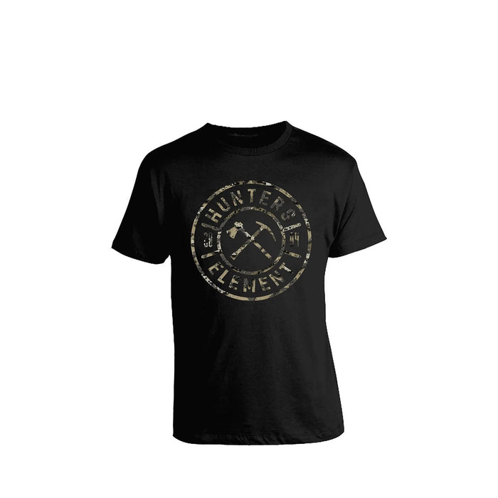 CLOTHING - HUNTERS ELEMENT TEE CARBON METAL BLK MED EXTREME OUTDOOR SPORTS