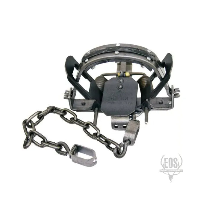 TRAPPING SUPPLIES - BRIDGER #1.65 RJ (4 COIL) TRAP PLUS JAKE CHAIN EXTENSION (FOX) EXTREME OUTDOOR SPORTS