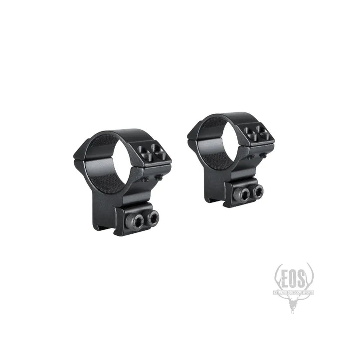 RIFLE RINGS & MOUNTS - HAWKE MATCH RING MOUNTS 9-11MM 1" LOW DOUBLE SCREW EXTREME OUTDOOR SPORTS