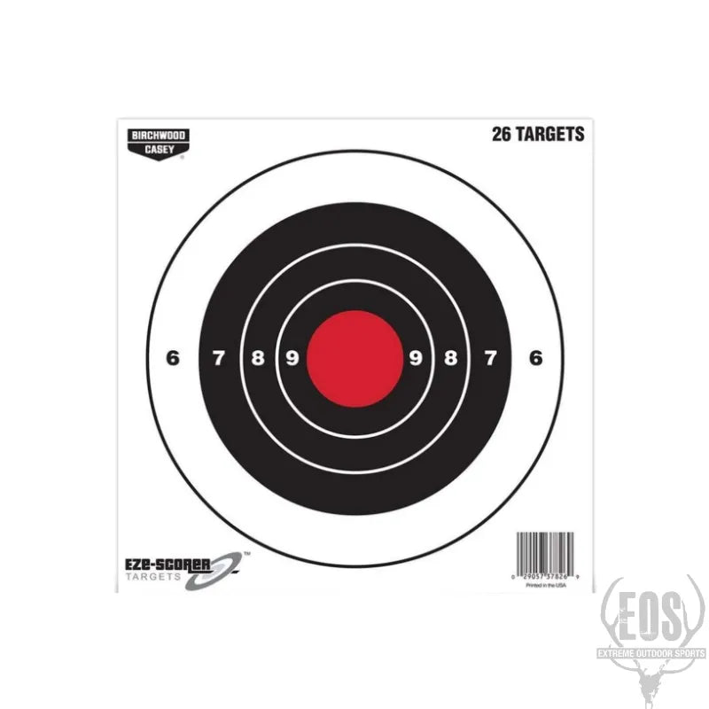 TARGETS - BIRCHWOOD CASEY EZE-SCORER 8'' TARGETS EXTREME OUTDOOR SPORTS