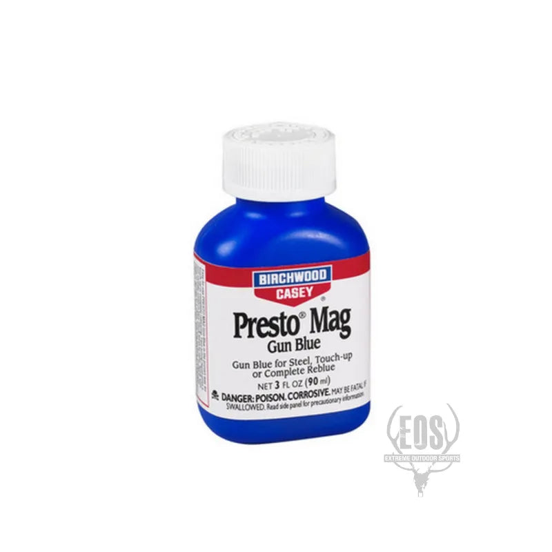 GUNSMITH - BIRCHWOOD CASEY PRESTO MAG LIQUID GUN BLUE 3oz EXTREME OUTDOOR SPORTS