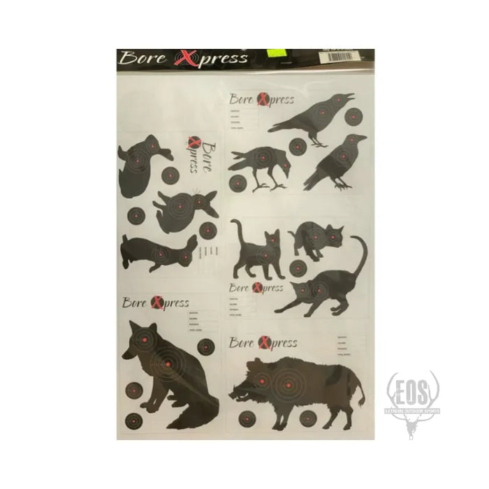 TARGETS - BORE XPRESS TARGETS MIXED ANIMALS 10PK EXTREME OUTDOOR SPORTS