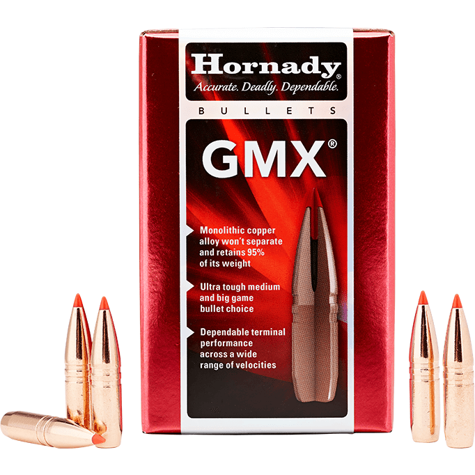 RE-LOADING - HORNADY PROJ 30 CAL 165GR GMX X 50 EXTREME OUTDOOR SPORTS
