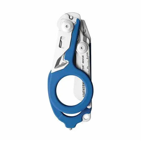 KNIVES - LEATHERMAN RAPTOR RESCUE BLUE HANDLES WITH UTILITY HOLSTER EXTREME OUTDOOR SPORTS