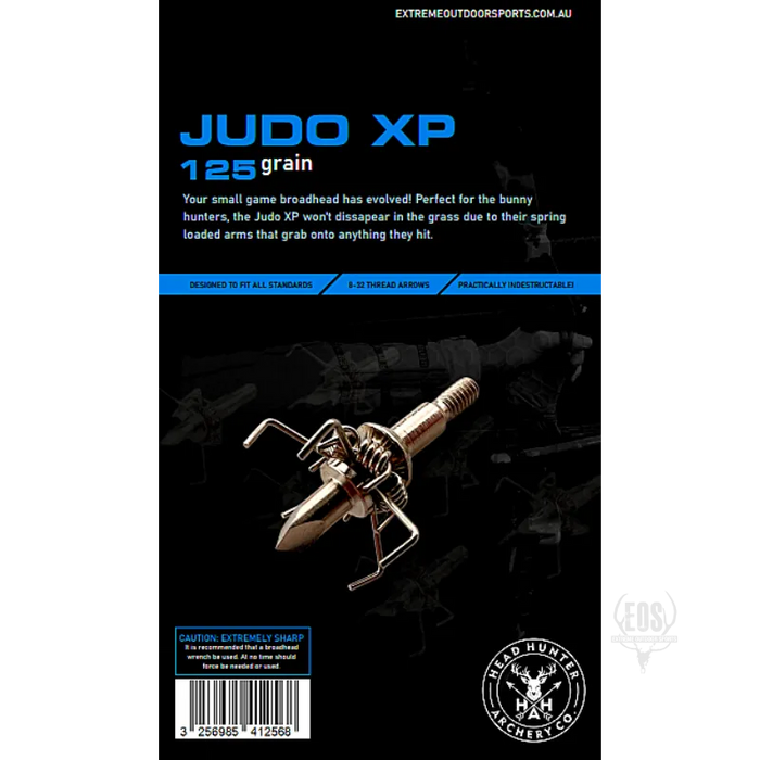 ARCHERY - HEADHUNTER ARCHERY BROADHEADS - JUDO XP 125GR (6PK) EXTREME OUTDOOR SPORTS