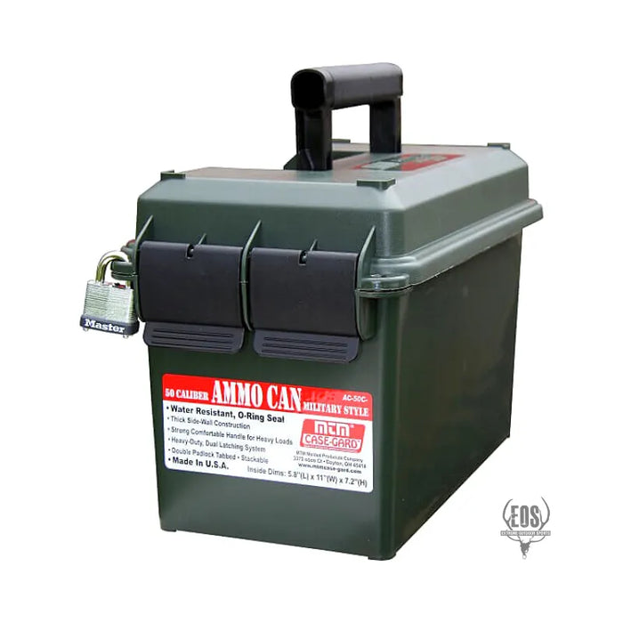 AMMUNITION STORAGE - MTM AMMO CAN 50 CAL GREEN EXTREME OUTDOOR SPORTS