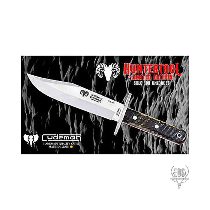 KNIVES - CUDEMAN - LIMITED EDITION (100 ONLY) BOWIE 38CM BLADE, RAM HORN HANDLE / LEATHER SHEATH EXTREME OUTDOOR SPORTS