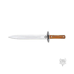 KNIVES - CUDEMAN - PIG STICKER, 24CM SATIN FINISH BLADE, SATIN OLIVE WOOD HANDLE W/SHEATH EXTREME OUTDOOR SPORTS