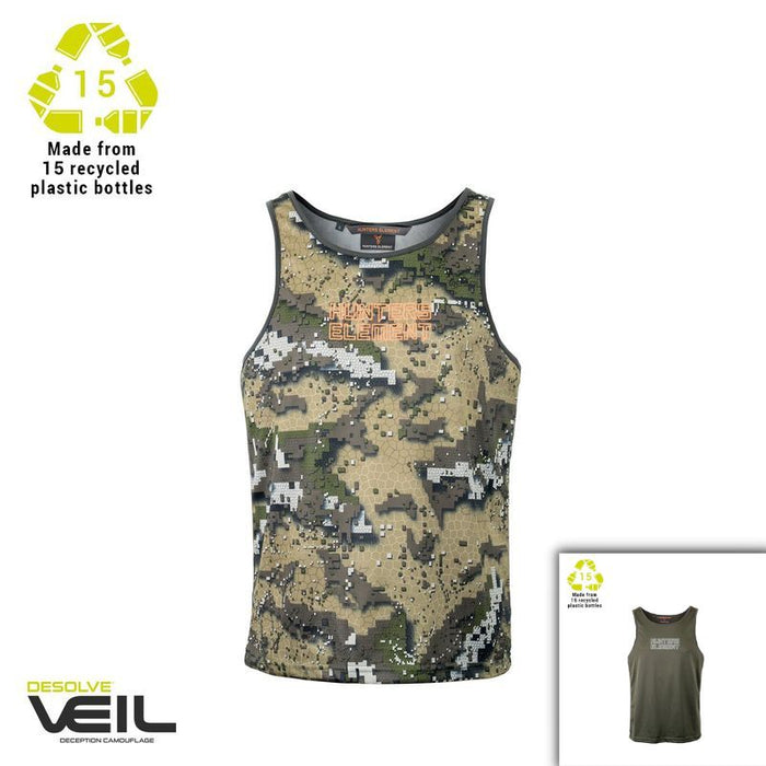 CLOTHING - HUNTERS ELEMENT ECLIPSE SINGLET FOREST GREEN SZXL EXTREME OUTDOOR SPORTS
