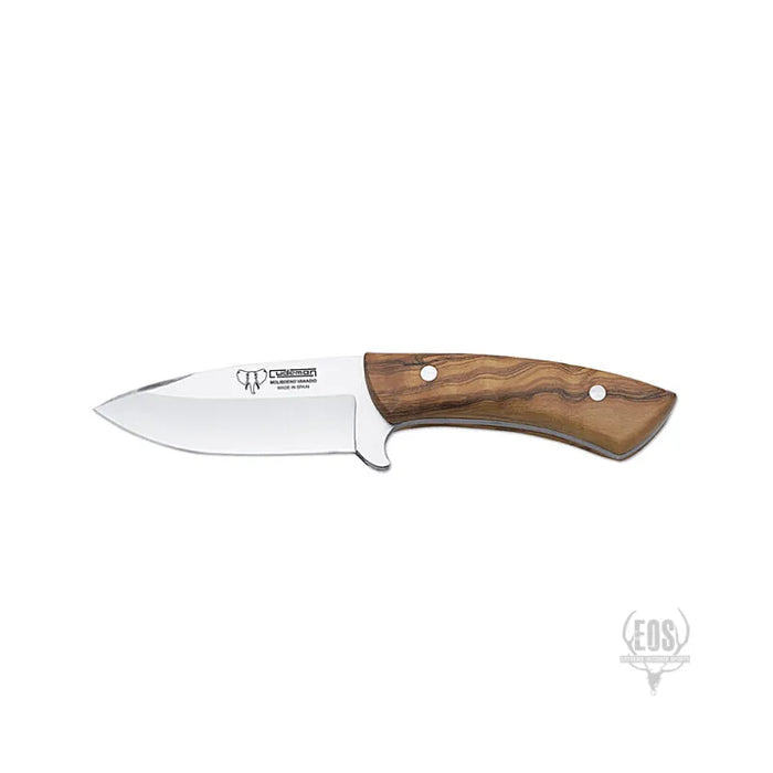 KNIVES - CUDEMAN – SKINNER 10.5CM DROP POINT BLADE, SATIN OLIVE WOOD HANDLE / LEATHER SHEATH 2 EXTREME OUTDOOR SPORTS