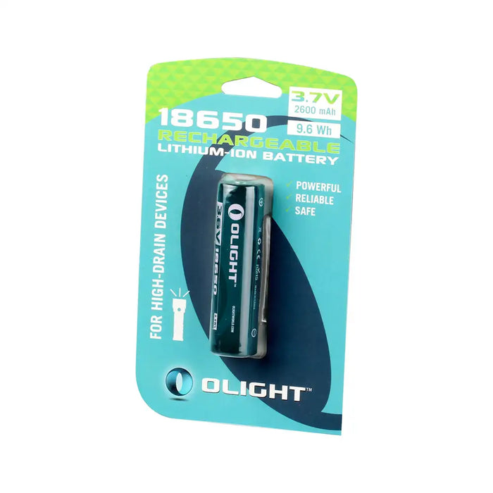 LIGHTING - OLIGHT 2600MAH 18650 PROTECTED LI-ION RECHARGABLE BATTERY EXTREME OUTDOOR SPORTS