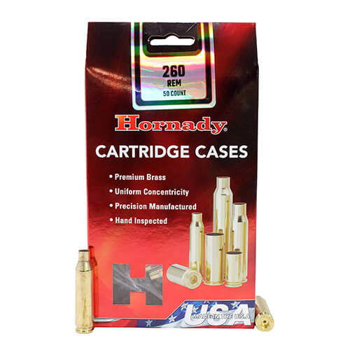RE-LOADING - HORNADY BRASS 260 REM X 50 260 REM X 50 EXTREME OUTDOOR SPORTS