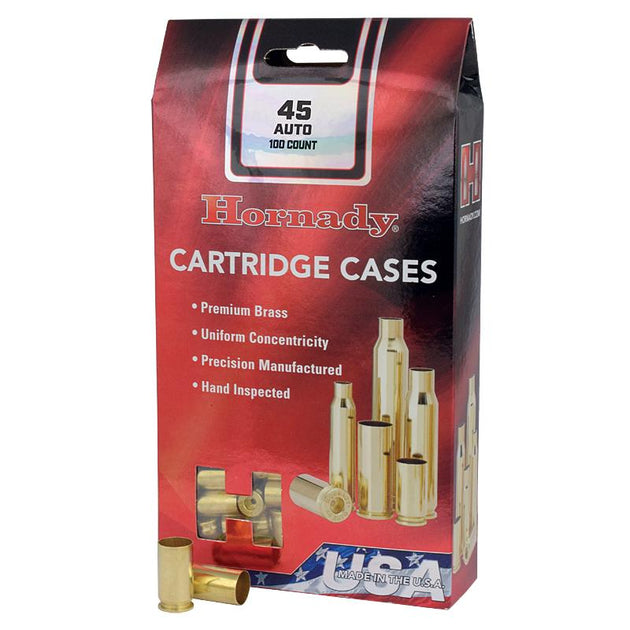 RE-LOADING - HORNADY BRASS 45 ACP X 100 EXTREME OUTDOOR SPORTS