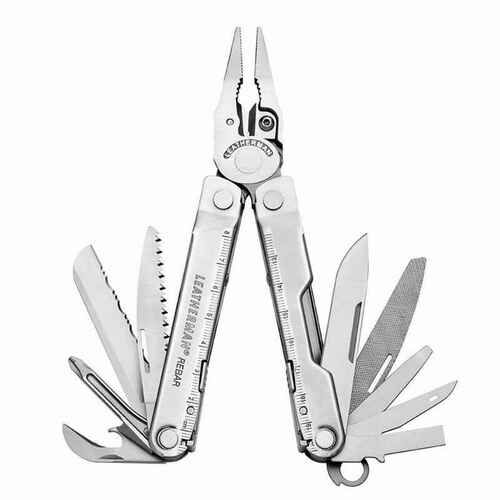 KNIVES - LEATHERMAN REBAR W/LEATHER SHEATH EXTREME OUTDOOR SPORTS