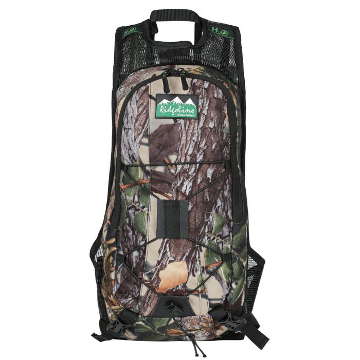 RIDGELINE BACKPACK HYDRO CAMO 3L INCLUDES 3L BLADDER - EXTREME OUTDOOR SPORTS